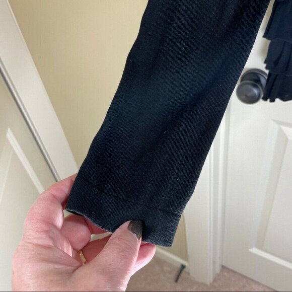 Kenneth Cole Reaction Black Ruffle Cardigan - Picture 4 of 4